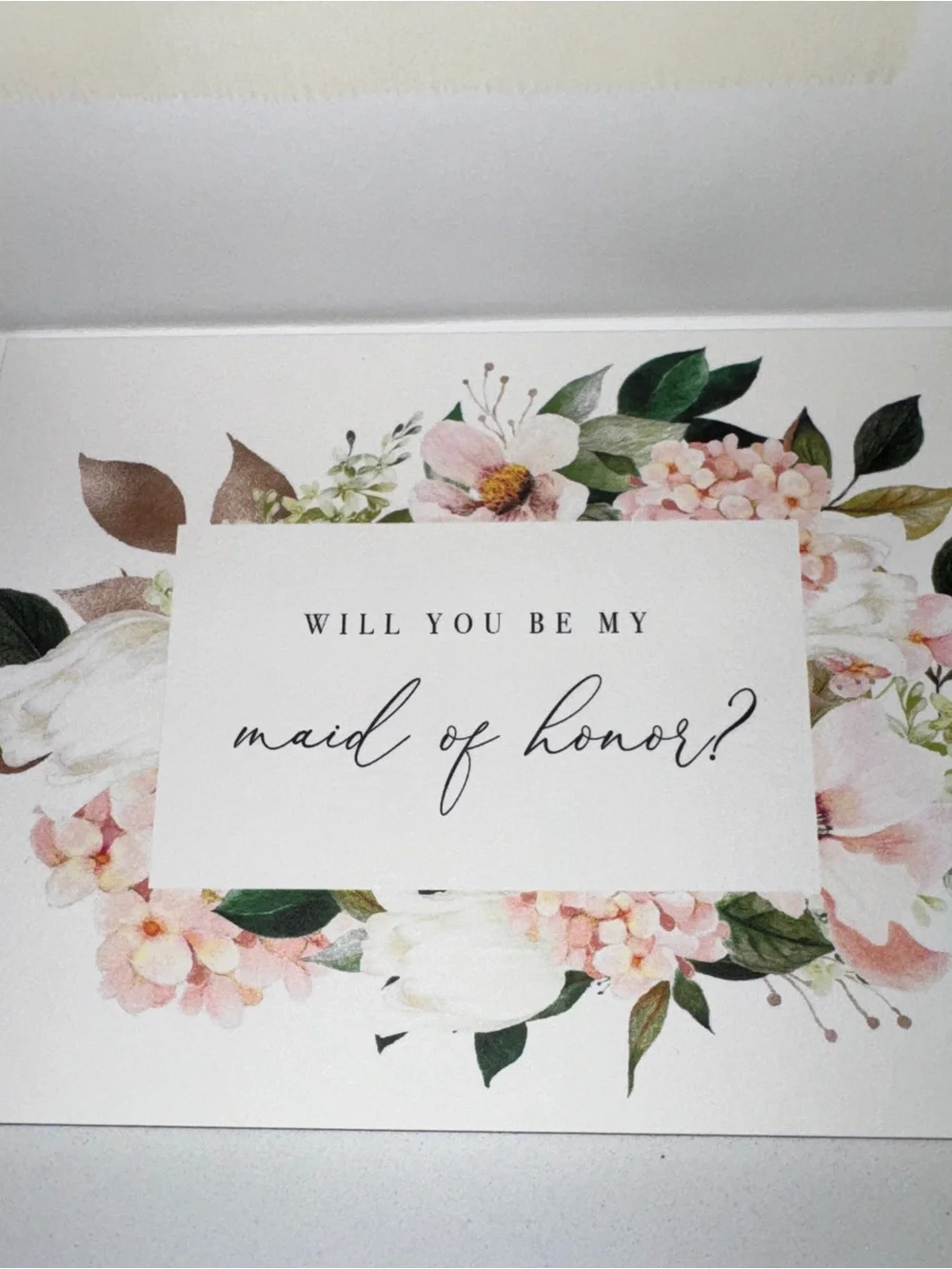 Maid of Honor Gift Set - White, Gold, Pink, Blue